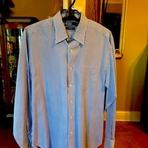Men’s Polo button down collared long sleeve shirt